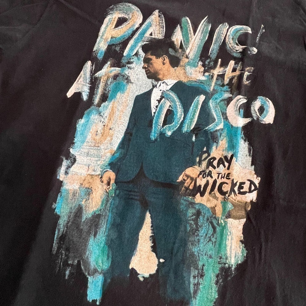 Panic at the Disco Pray for the Wicked Graphic Tee Shirt T-Shirt Black Mens M - Picture 2 of 10